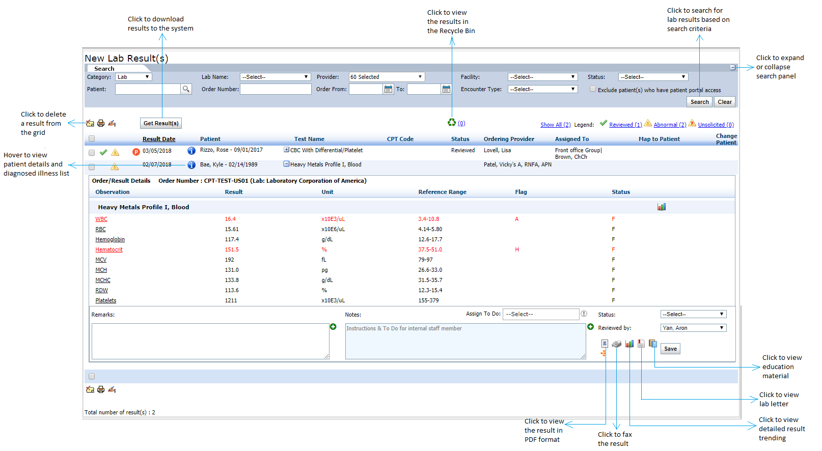 EResult Details